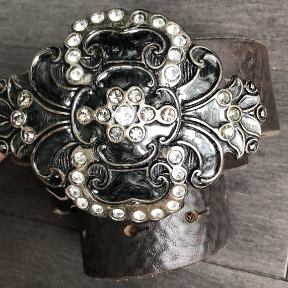 Brave leather belt. Brownish black. - Picture 6 of 6